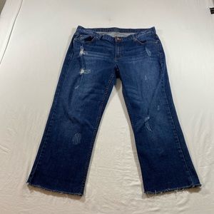 Simply Vera Jeans women’s 12 Ankle Frayed jeans Pants cropped pants Capri pants